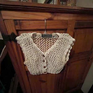 Crochet Vest - Natural color